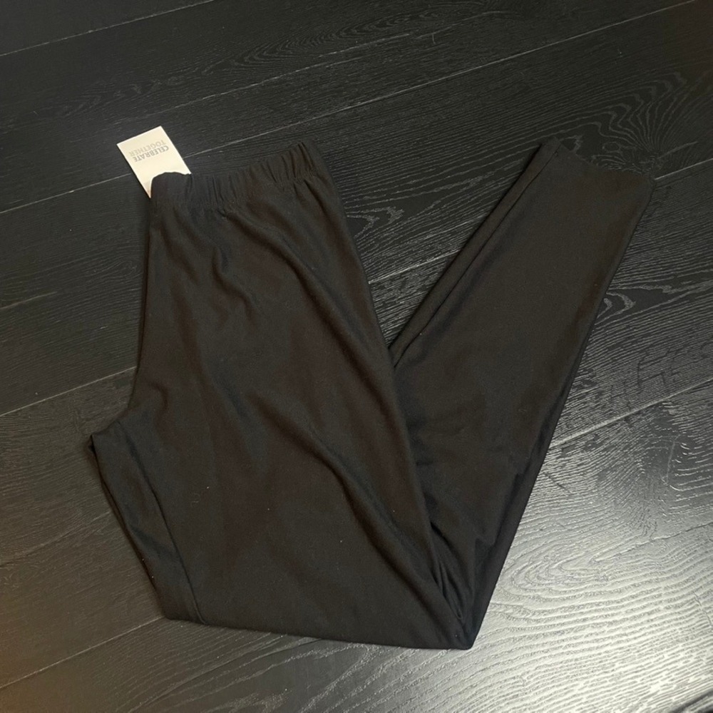 Celebrate‎ Together Women Black Cozy Legging Pants Size S